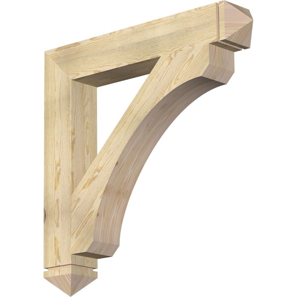 Ekena Millwork Legacy Arts & Crafts Rough Sawn Bracket, Douglas Fir, 6"W x 40"D x 40"H BKT06X40X40LEC03RDF - main